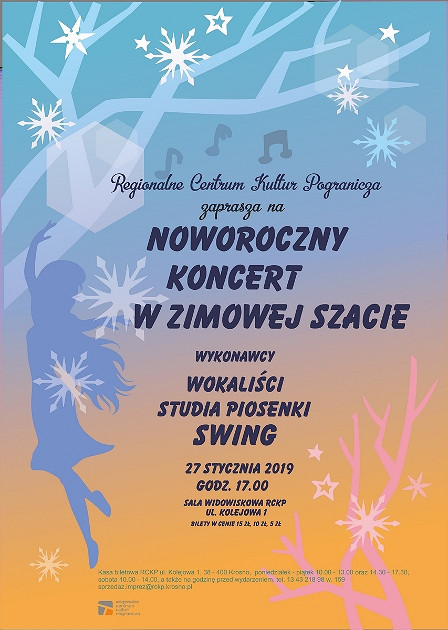 STUDIO PIOSENKI SWING ZAPRASZA NA KONCERT NOWOROCZNY „W ZIMOWEJ SZACIE” - zdjęcie w treści  nr 1