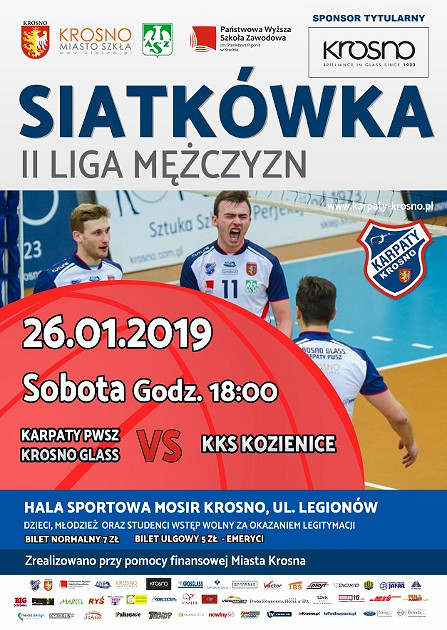 KARPATY PWSZ KROSNO GLASS vs KKS KOZIENICE - zdjęcie w treści 