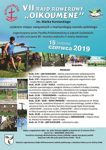 Zapraszamy do udziału w VII Rajdzie Rowerowym OIKOUMENE - zdjęcie w treści 