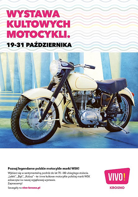 Kultowe motocykle marki WSK zawitały do VIVO! Krosno - zdjęcie w treści 