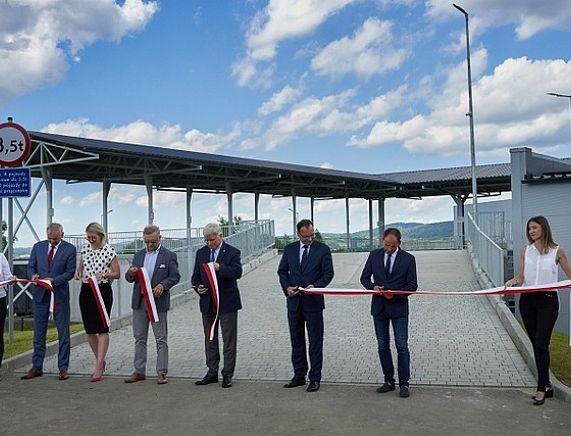 Nowootwarty Punkt Selektywnej Zbiórki Odpadów Komunalnych w Krośnie przy ul. Białobrzeskiej