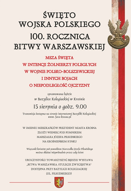 Święto Wojska Polskiego oraz 100. rocznica Bitwy Warszawskiej - zdjęcie w treści 