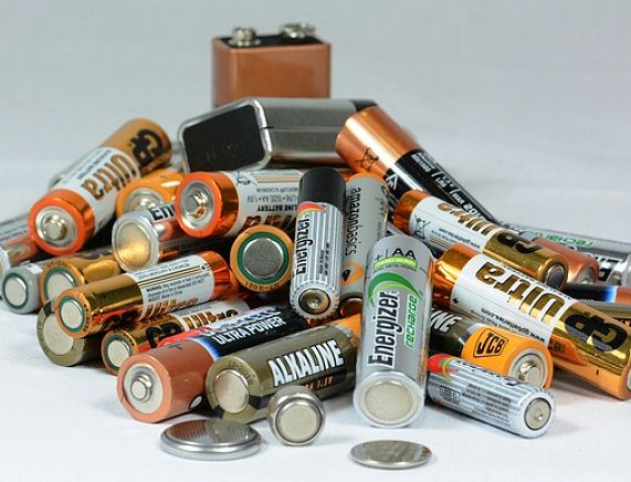 Zużyte baterie