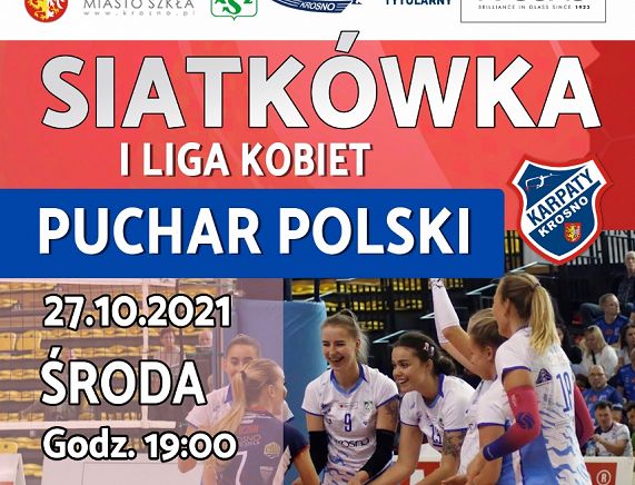 Plakat meczu siatkówki w ramach Pucharu Polski