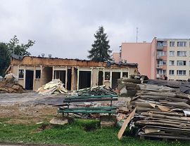 Rozbiórka starego budynku przedszkola