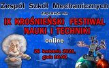 Plakat Festiwalu Nauki w ZSM