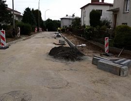Przebudowa ulic Prochownia, św. Wojciecha, Spacerowa w Krośnie