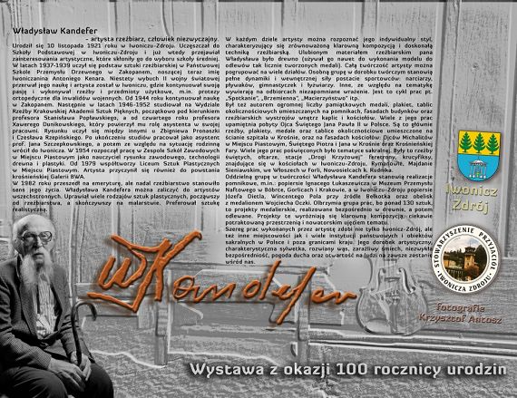 Władysław Kandefer - pakat wystawy Krzysztofa Antosza - Życiorys