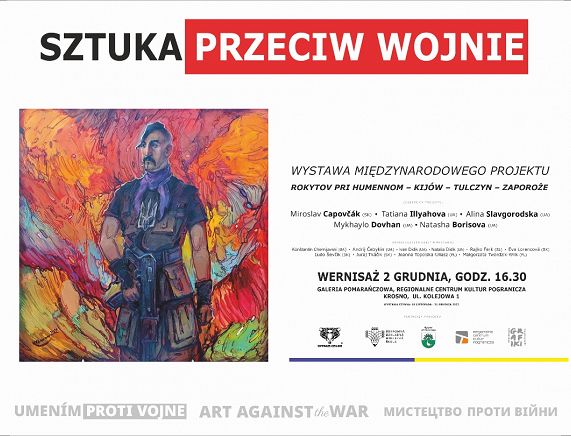 Sztuka Przeciw Wojnie - plakat wystawy
