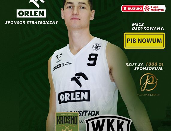 Plakat meczu Miasto Szkła Krosno - WKK Wrocław