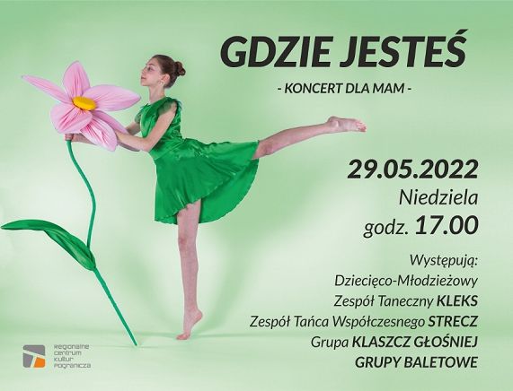 Plakat - RCKP Koncert tańca Gdzie jesteś 2022
