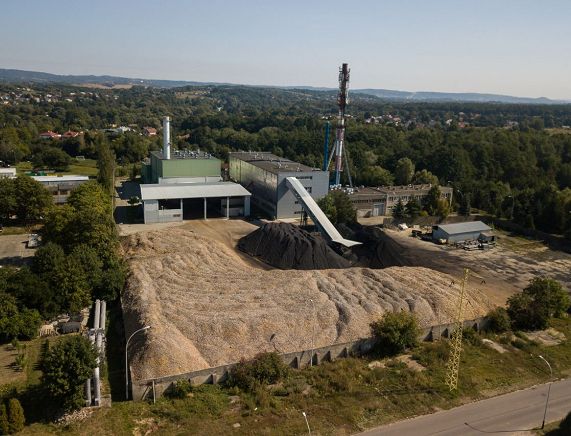 Elektrociepłownia Krosno - zapasy biomasy oraz miału węglowego