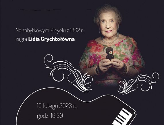 Plakat - Recital Lidii Grychtołówny