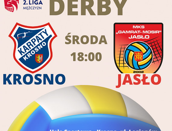 Plakat derby w Krośnie