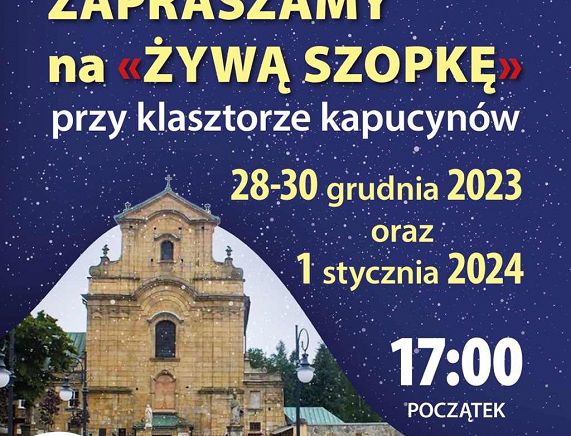 Plakat spektakl - zywa szopka