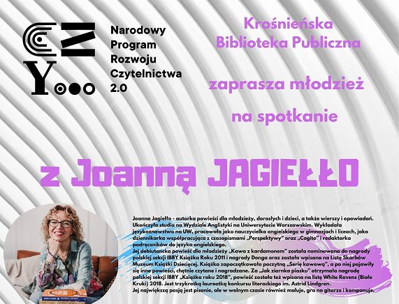 Spotkanie i warsztaty z Joanną Jagiełło