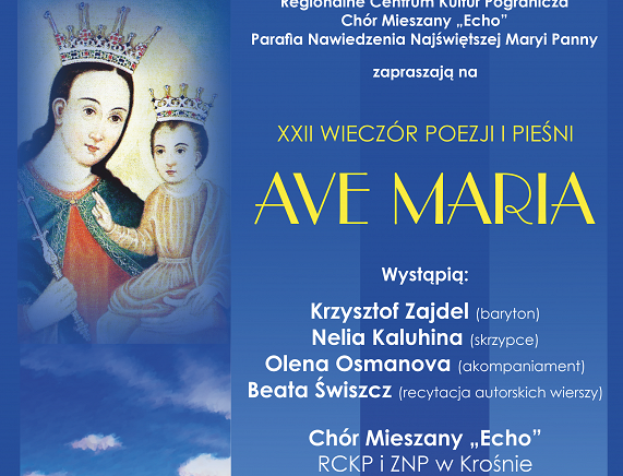 RCKP Koncert Ave Maria 2023 Chór Echo plakat