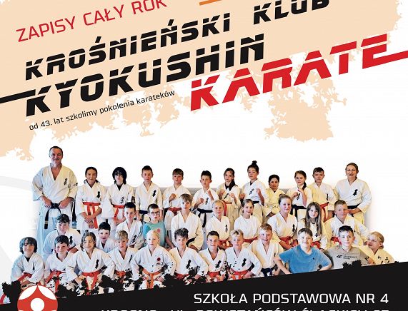 Nabory do Klubu Kyokusin Karate Krosno - plakat