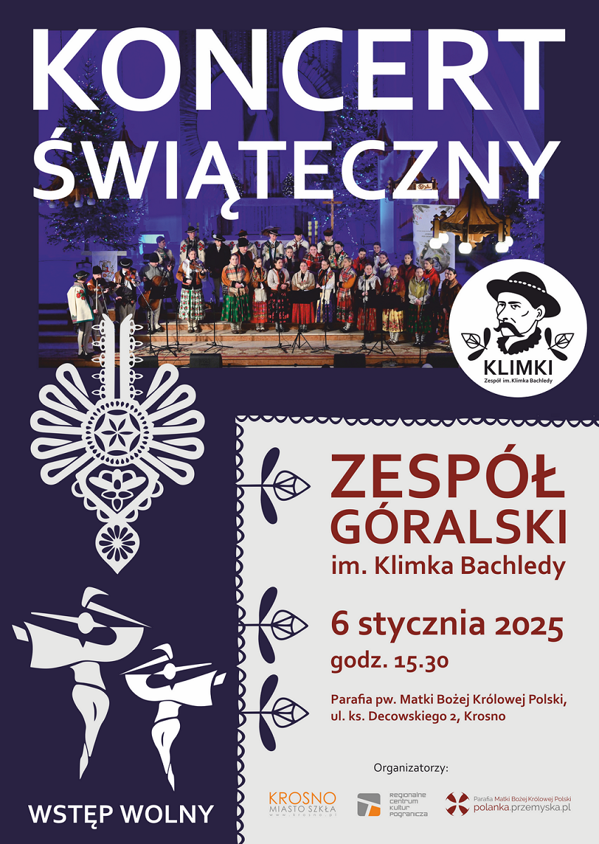 RCKP Koncert świąteczny 2025 Zespół Góralski im. Klimka Bachledy plakat.png [1.19 MB]