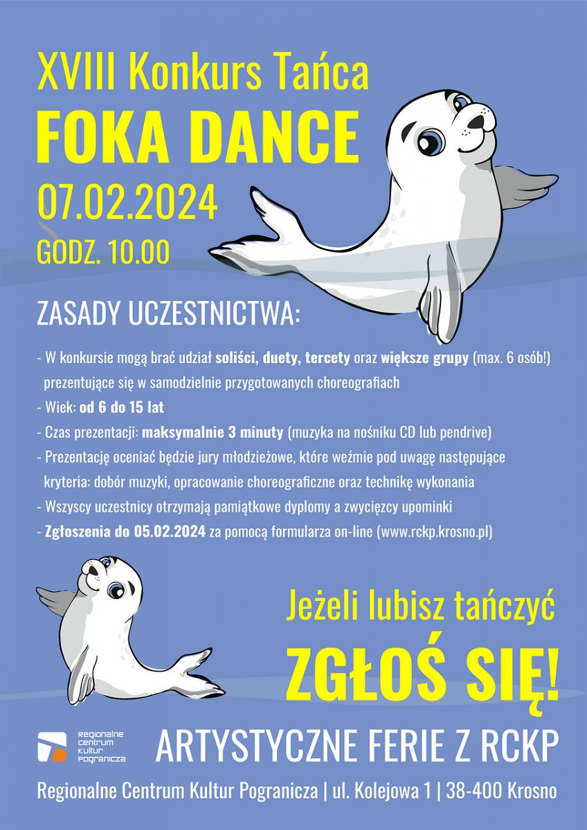 RCKP Ferie 2024 Konkurs Tańca Foka Dance plakat.png [464.29 KB]