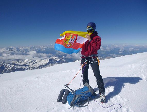 Paweł Kolanko na szczycie Mont Blanc 4810 m n.p.m. - 2020.07.02
