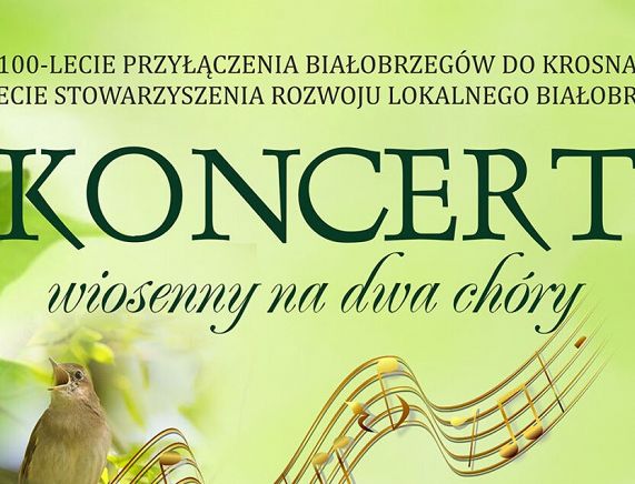 Plakat koncert wiosenny Białobrzegi