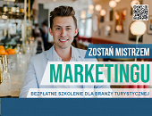 Pracujesz lub prowadzisz działalność w branży turystycznej? Zapraszamy na bezpłatny kurs "Marketing dla branży turystycznej"