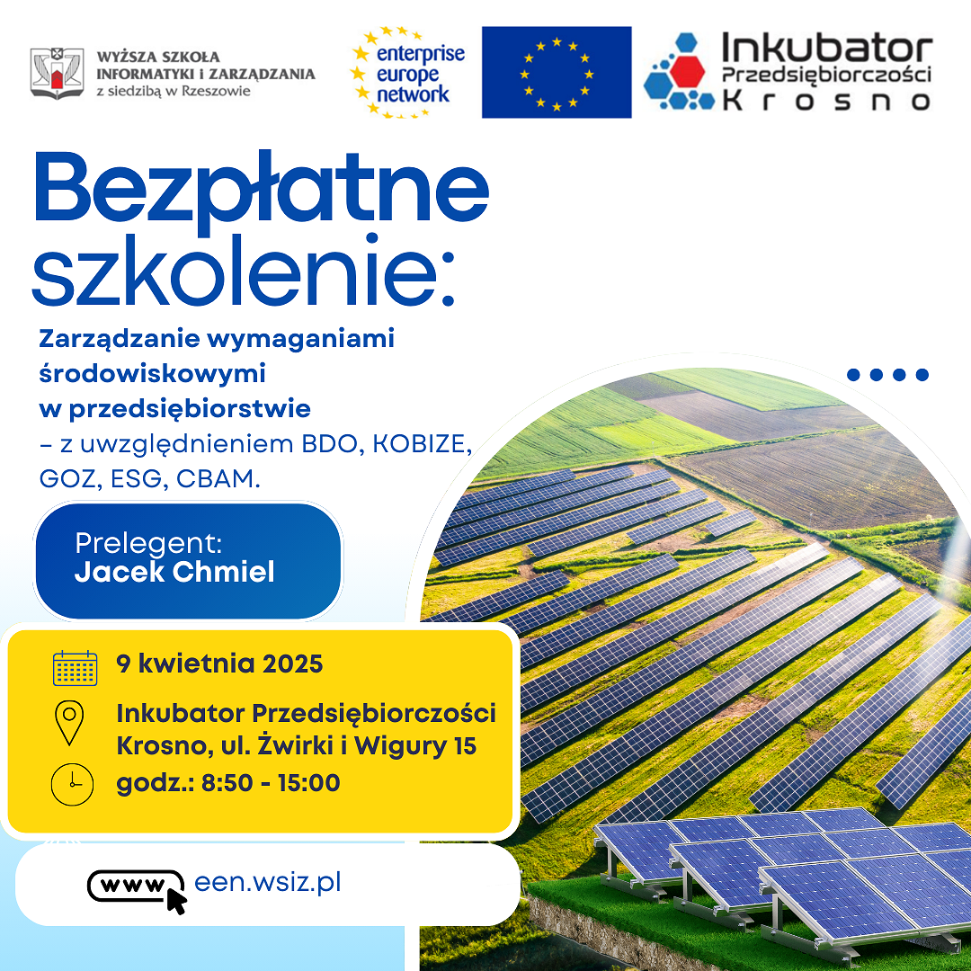 Plakat informacyjny szkolenia