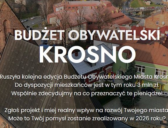 Nabór projektów do Budżetu Obywatelskiego Miasta Krosna!