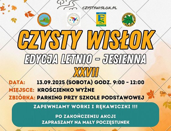 PLAKAT - CZYSTY WISŁOK 2025.09.13 - KROŚCIENKO WYŻNE_20250828133857