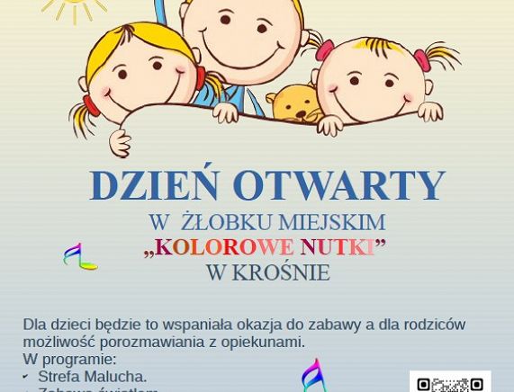 Plakat dni otwarte w Złobku