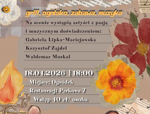 Plakat koncert w Parkowej 7